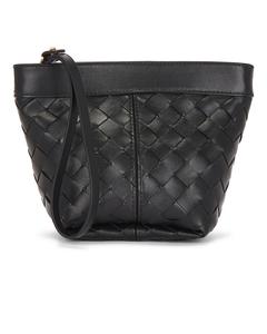 Сумка Small Prism Pouch Bottega Veneta, Black & Gold