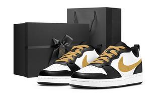 Кроссовки Court Borough Low 2 Anti Kick с амортизацией и износостойкостью для детей и подростков Nike, белый