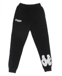 Легкие тренировочные штаны черно-белого цвета Kappa, черный