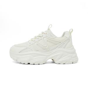 COMELY Женские противоскользящие дышащие устойчивые к износу массивные кеды низкие кремово-белые, цвет Cream White