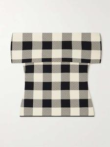 Жаккардовый топ Pippa с открытыми плечами в клетку Posse, мультиколор