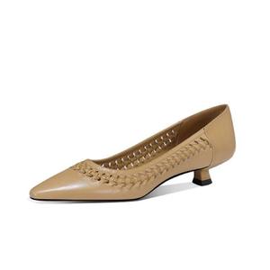 JESSICA SOPHIA Женские туфли на тонком каблуке 3 см желтые, цвет Yellow