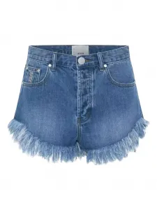 Джинсовые шорты с необработанным краем One Teaspoon, синий