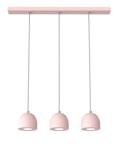 Подвесной светильник Lumicom Campanella Linear X3, 69x69x12 см, розовый