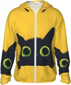 Куртка-толстовка Cat Curiosity с защитой от солнца, легкая, на молнии