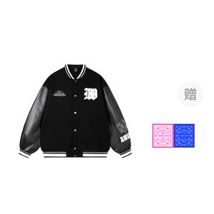 X DOULUODALU Бейсбольная куртка Unisex DOKI, черный (В комплекте толстовка)