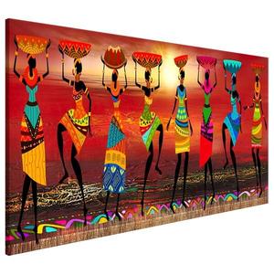 Фреска Artgeist African Women Dancing, 40 см, разноцветный