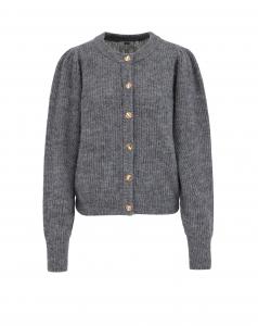 WE Fashion Вязаный кардиган в сером цвете