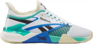 Мужские спортивные кроссовки Reebok Nano Court для пикубола, белый/зеленый
