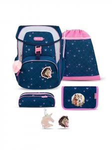 Набор школьных сумок Maxi Meet your Horses, 6 предметов, с дополнительным брелоком Belmil