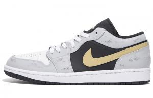 Баскетбольные кроссовки Air 1 с нескользящим и износостойким покрытием, низкие, винтажные, унисекс, светло-серые Jordan, Light Gray