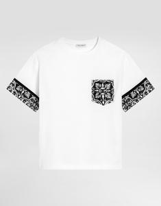 Футболка из джерси с принтом «майолика» Dolce&Gabbana, мультиколор