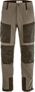 Мужские походные брюки Fjällräven Vidda Pro - прочные, долговечные, ветро- и водонепроницаемые треккинговые брюки с карманами для мелочей, Suede Brown/Dark Olive