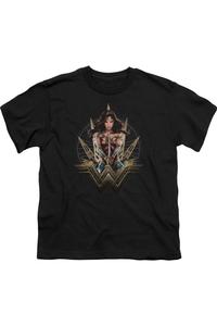 Футболка с коротким рукавом Wonder Woman Movie Wonder Blades для детей Gildan, черный