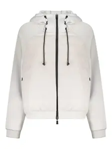Куртка с капюшоном и стегаными вставками Herno, белый
