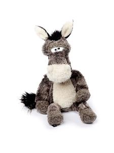 Мягкая игрушка-ослик Stuffed Doodle Donkey, BeastsTown, серого цвета