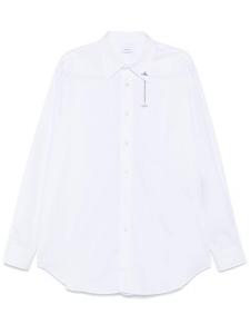 Alexander McQueen рубашка с перекладиной, белый