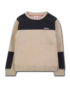 Детский свитер с длинным рукавом Hugo, бежевый