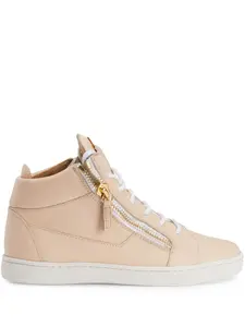 Кожаные кроссовки Nicki skneakers Giuseppe Zanotti, розовый