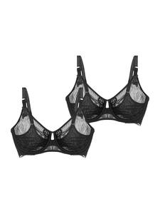 Бюстгальтер TRIUMPH  Peony Florale, черный