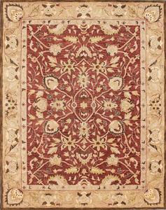 Ковер SAFAVIEH, 244 x 305 см, - коллекция Antiquity - большой - Red & Beige, ручной работы из шерсти, традиционный дизайн, идеально для гостиной, спальни, офиса, столовой (AT65Q)
