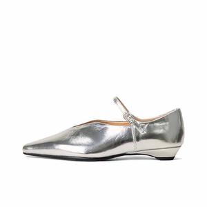 SHOEMAKER QUEEN Женские повседневные туфли Casual Single в стильном серебристом цвете, цвет Stylish Silver