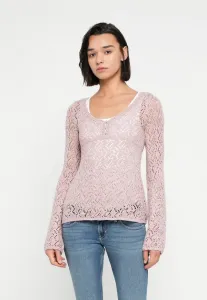 Топ с длинными рукавами в стиле бохо «старски» Hollister Co., Lilac