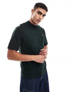 Футболка oversize heavyweight цвета лесной зелени Fred Perry