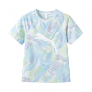 PUMA Футболка Performance Blue Green Tone 00384 для детей 3-7 лет