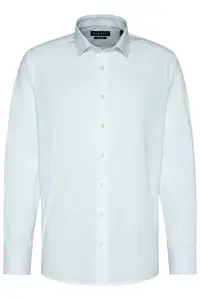 Рубашка bugatti с длинными рукавами элегантного дизайна, белый
