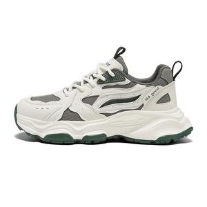 Низкие массивные кроссовки мужские HLA, White Gray