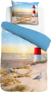 Постельное белье Lighthouse с цифровой печатью Sleep and Dream 155 см x 220 см ESPiCO