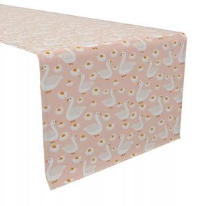 Настольная дорожка, 100% хлопок, 16x108 дюймов, ромашки и утки.