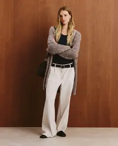 Женские брюки из однотонного вельвета Southern Cotton, экрю