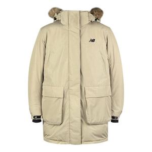 Куртка теплые зимние пуховики New Balance, бежевый