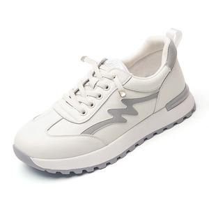 Кроссовки для повседневной носки Женская с низким верхом Белый Серый Cigna