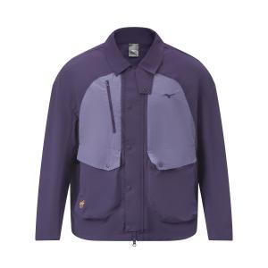 Куртка ESSENTIAL Unisex с лацканом Mizuno, deep space фиолетовый