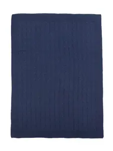 Одеяло фактурной вязки Siola, синий