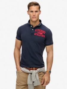 Винтажная спортивная поло Superdry, Navy