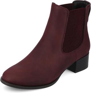 Женские ботильоны Journee Comfort Foam Chayse Journee Collection, Oxblood/Nubuck