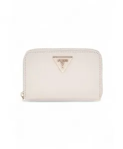 Мини-Кошелек из сафьяновой кожи с лавровым листом Guess, белый