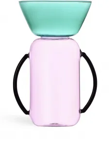 Стеклянная ваза gelée среднего размера, 14х25 см, Ichendorf Milano, розовый