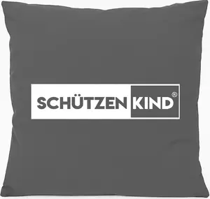 Подушка для дивана Huuraa Shooting Child, современный подарок 40x40 см, с наполнителем из хлопка стального серого цвета, сувенир для детей Shooting Hellweg Druckerei