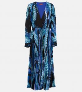 Плиссированное платье макси antiparos Altuzarra, мультиколор