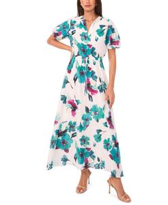 Женское длинное платье с пышными рукавами Vince Camuto, Jungle