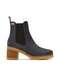 Женские ботильоны с эластичной вставкой CASTELL MENORCA, темно-синий