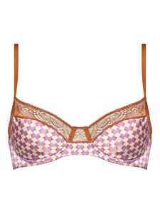 Бюстгальтер Stéréo с геометричным принтом ERES, коричневый