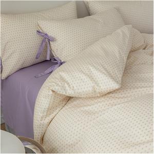 YIZUFU Комплект постельного белья хлопковый с принтом клубники Cream Color