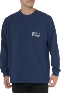 Футболка HH Logo Sail Tee, с длинным рукавом, унисекс, размер L/S, HH32466 Helly Hansen, темно-синий