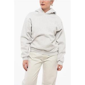 Толстовка с капюшоном из хлопка и флиса с карманом-кенгуру Coperni, Gray